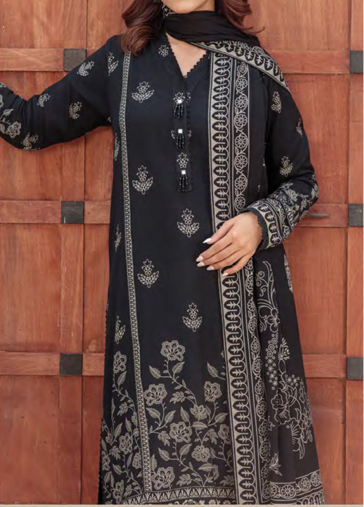 Lakhany Printed Pashmina Suits Unstitched 3 Piece LSM25LP LG-SG-0035-C - Winter Collection