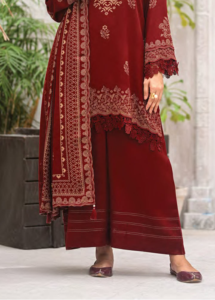 Lakhany Printed Pashmina Suits Unstitched 3 Piece LSM25LP LG-RK-0082-A - Winter Collection