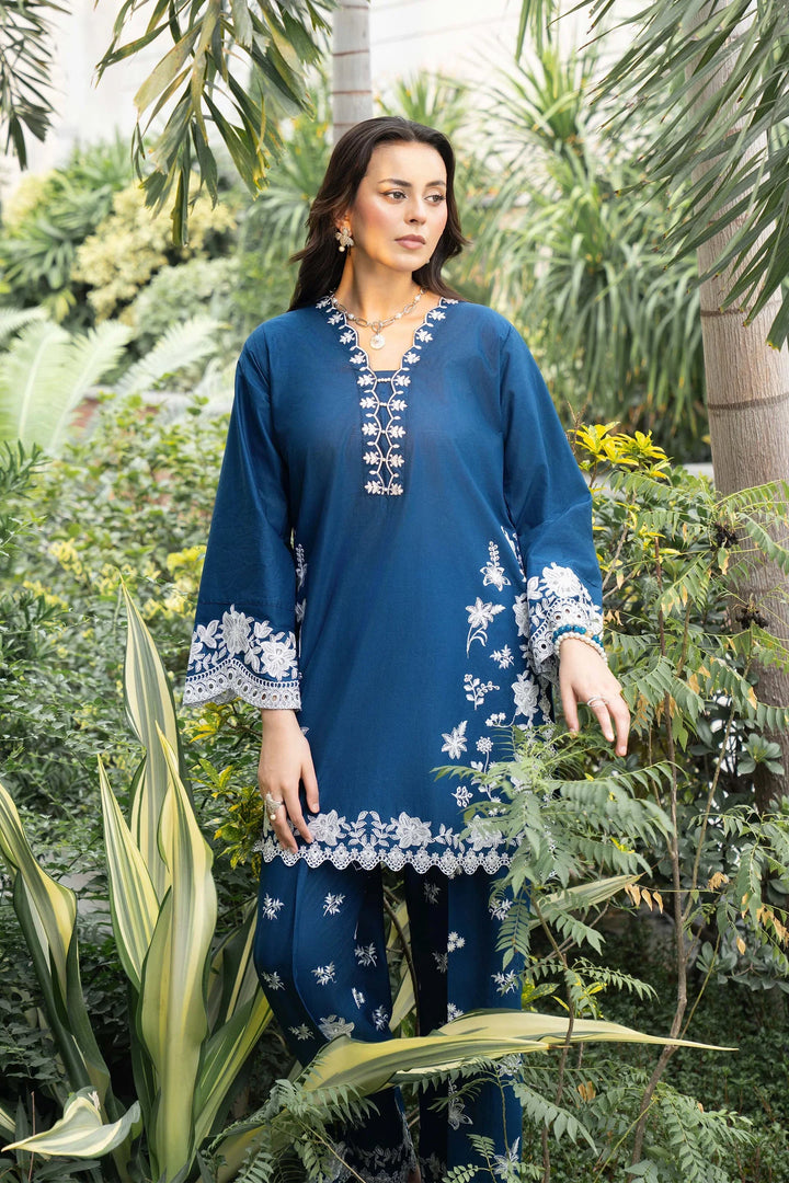 Solid Story by Panache Pret Solids Lawn 2 Piece Blue Petal