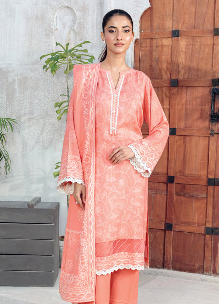 Lakhany Printed Pashmina Suits Unstitched 3 Piece LSM25LP LG-IZ-0511-B - Winter Collection