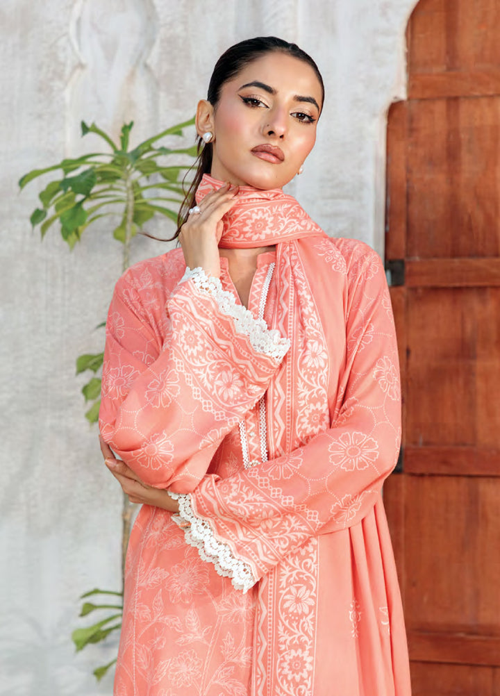 Lakhany Printed Pashmina Suits Unstitched 3 Piece LSM25LP LG-IZ-0511-B - Winter Collection