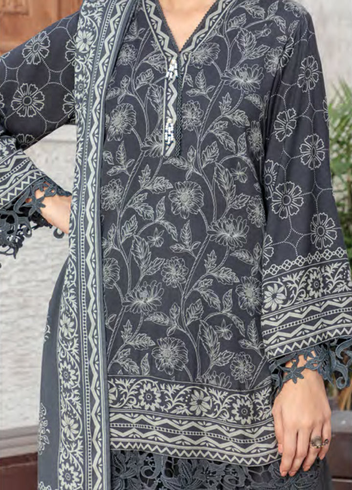 Lakhany Printed Pashmina Suits Unstitched 3 Piece LSM25LP LG-IZ-0511-C - Winter Collection