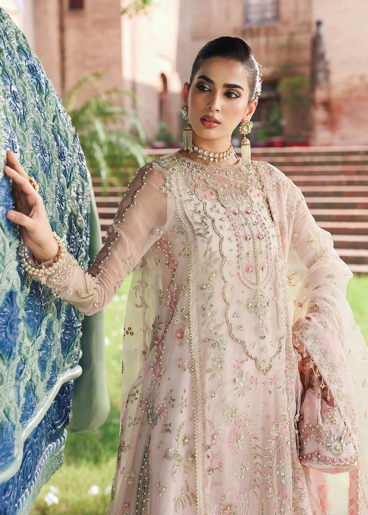 Veere di Wedding by Sardinia Unstitched Brides Embroidered Handwork Organza Suits 3 Piece SRD25VW D-1306 Maahi - Formals Collection