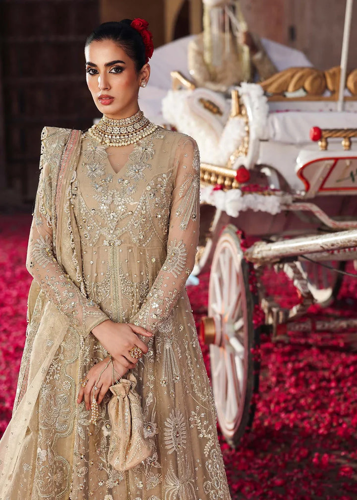 Veere di Wedding by Sardinia Unstitched Brides Embroidered Handwork Organza Suits 3 Piece SRD25VW D-1308 Sahiba - Formals Collection