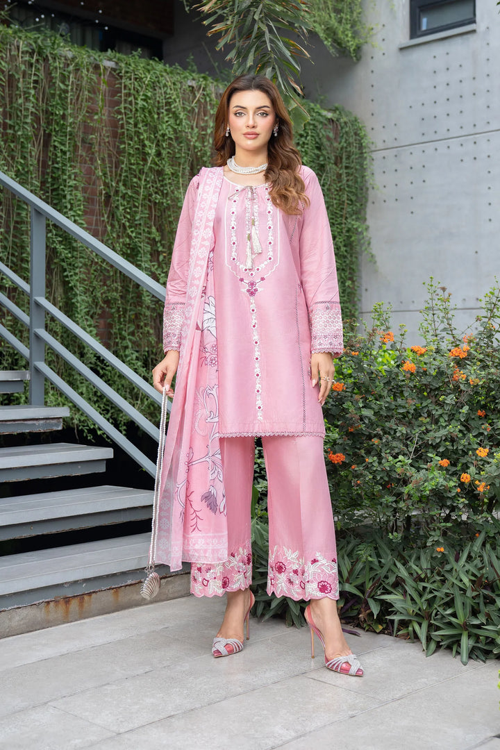 Solid Story by Panache Pret Solids Lawn 3 Piece Rosewood