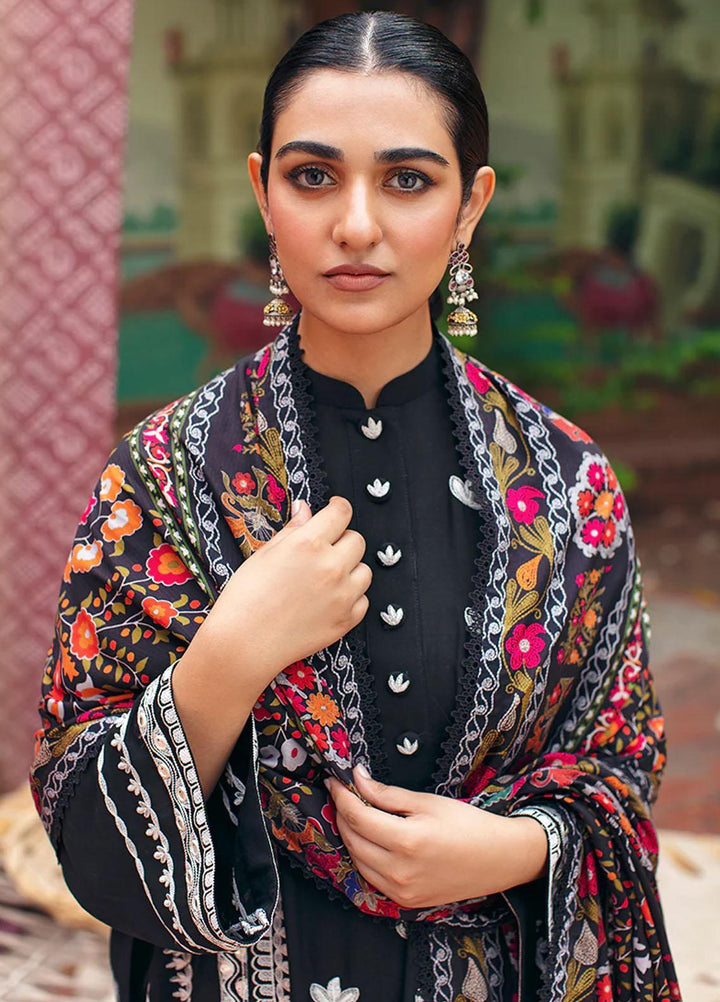 Cross Stitch Embroidered Linen Suits Unstitched 3 Piece CS22W 01 Classy Ornate - Winter Collection