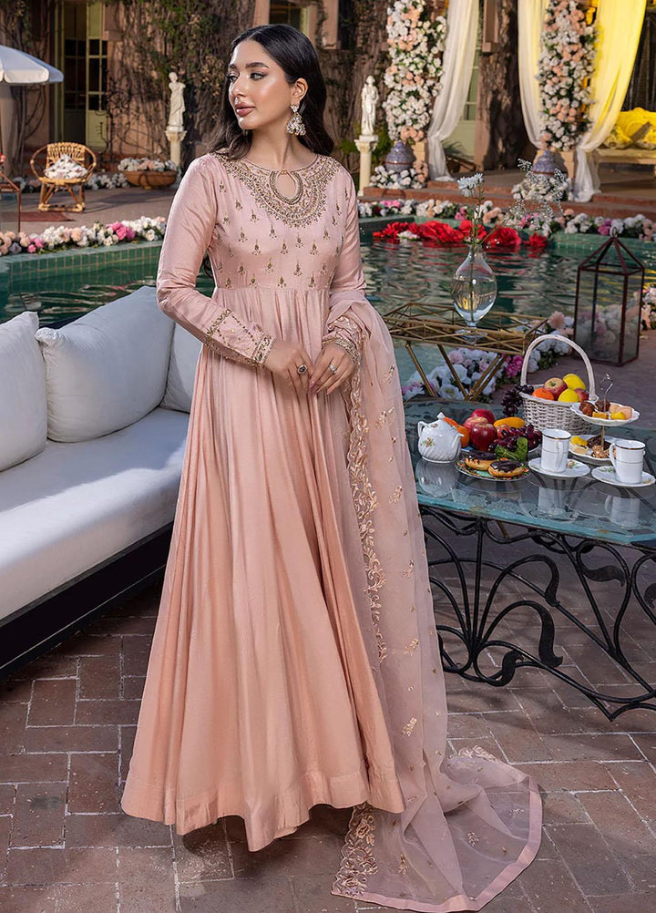 Azure Pret Embroidered Cotton Silk 3 Piece Dress Glowing Puff GPVG300