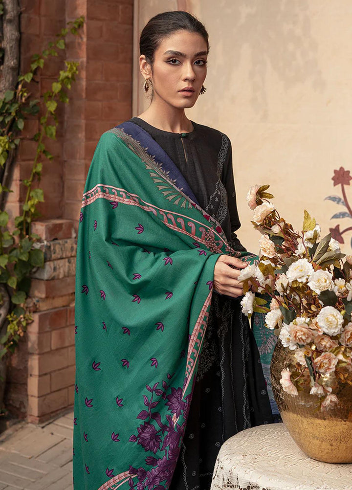 Cross Stitch Embroidered Khaddar Suits Unstitched 3 Piece CS22W 08 Dusky Sable - Winter Collection