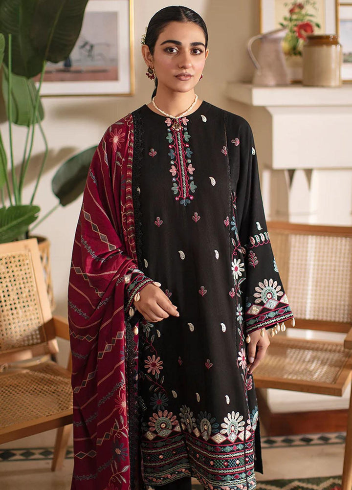 Cross Stitch Embroidered Khaddar Suits Unstitched 3 Piece CS22W 04 Folk Tale - Winter Collection