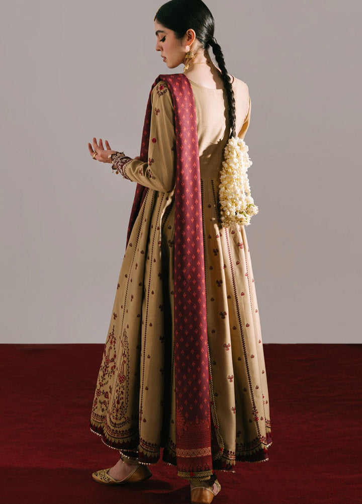 Jeevan by Fiona Embroidered Suits Unstitched 3 Piece FA25JK Nudeh - Winter Collection