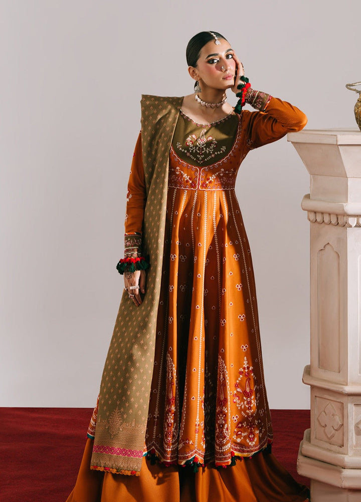 Jeevan by Fiona Embroidered Suits Unstitched 3 Piece FA25JK Surkhab - Winter Collection