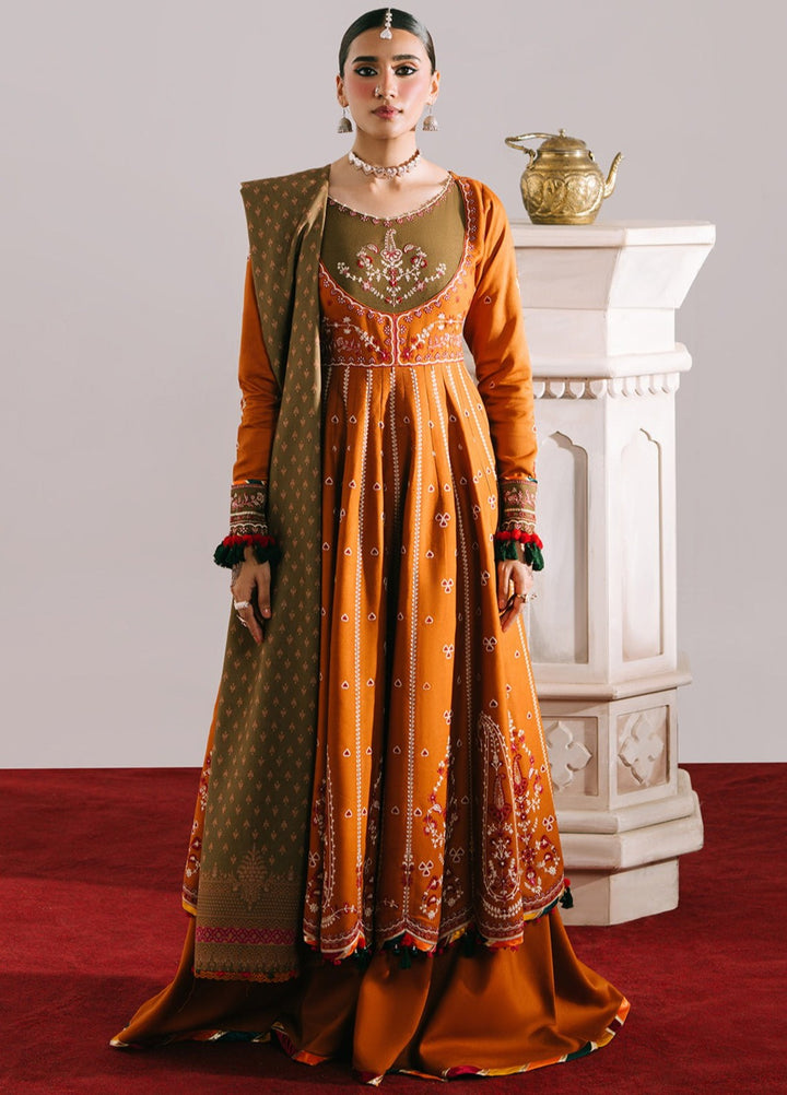 Jeevan by Fiona Embroidered Suits Unstitched 3 Piece FA25JK Surkhab - Winter Collection