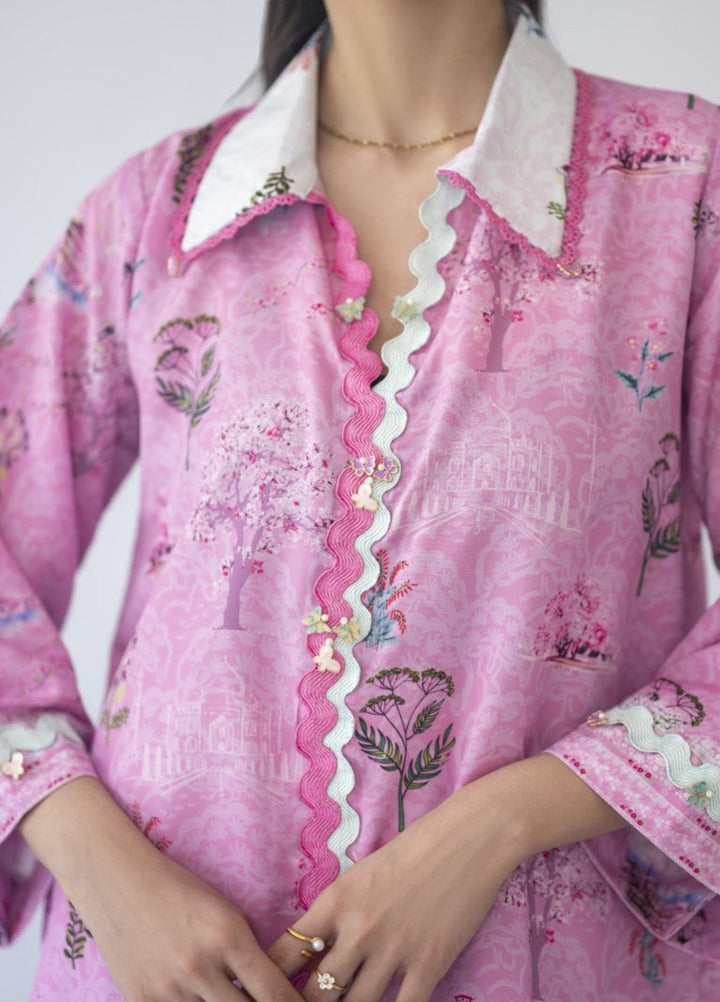 Misaal by Ayesha Somaya Charmed Women Pret Lawn Silk Suits 2 Piece Rose Reverie - Casual Collection