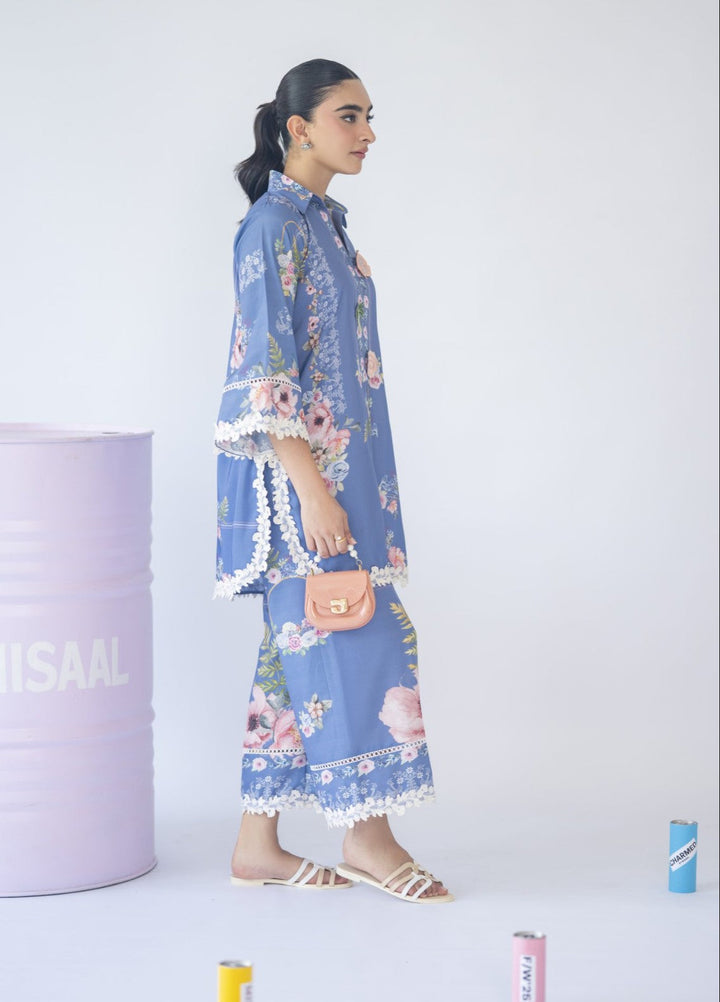 Misaal by Ayesha Somaya Charmed Women Pret Lawn Silk Suits 2 Piece The Flower - Casual Collection