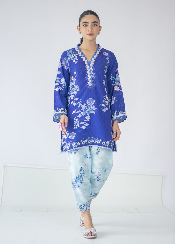 Misaal by Ayesha Somaya Charmed Women Pret Lawn Silk Suits 2 Piece The Ocean - Casual Collection
