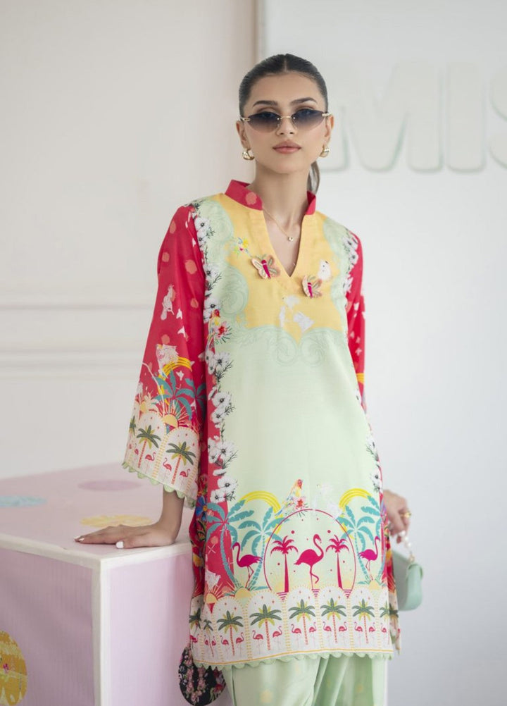 Misaal by Ayesha Somaya Charmed Women Pret Lawn Silk Suits 2 Piece The Swan - Casual Collection