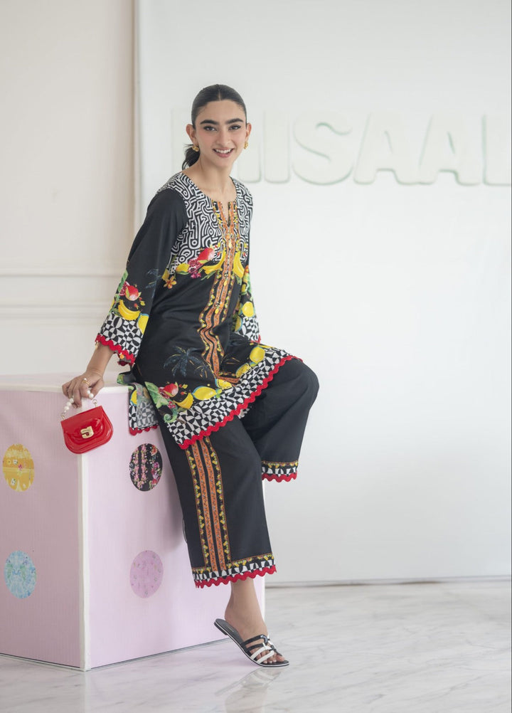 Misaal by Ayesha Somaya Charmed Women Pret Lawn Silk Suits 2 Piece Tropical Muse - Casual Collection