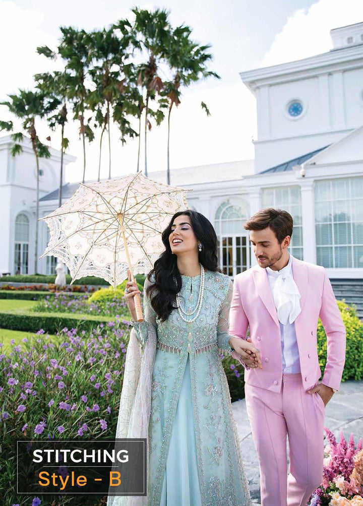 Serendipity by Mushq Embroidered Organza Suits Unstitched 4 Piece MQ22S TDL22-02 Natalie - Luxury Wedding Collection