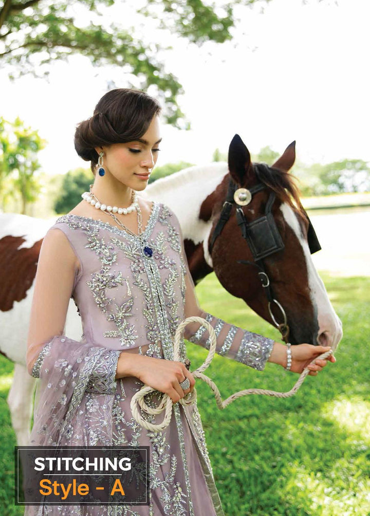 Serendipity by Mushq Embroidered Net Suits Unstitched 4 Piece MQ22S TDL22-03 Claire - Luxury Wedding Collection