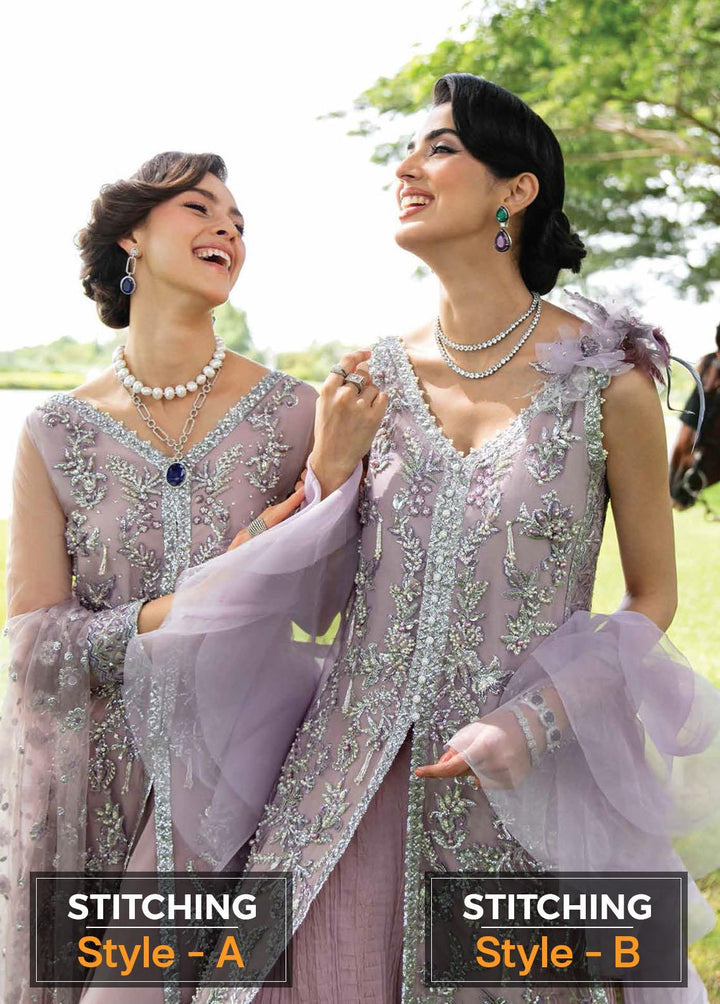 Serendipity by Mushq Embroidered Net Suits Unstitched 4 Piece MQ22S TDL22-03 Claire - Luxury Wedding Collection