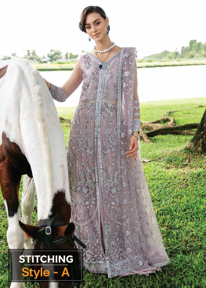 Serendipity by Mushq Embroidered Net Suits Unstitched 4 Piece MQ22S TDL22-03 Claire - Luxury Wedding Collection