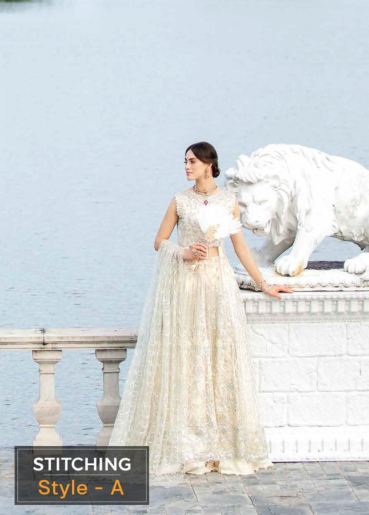 Serendipity by Mushq Embroidered Net Suits Unstitched 4 Piece MQ22S TDL22-04 Ember - Luxury Wedding Collection