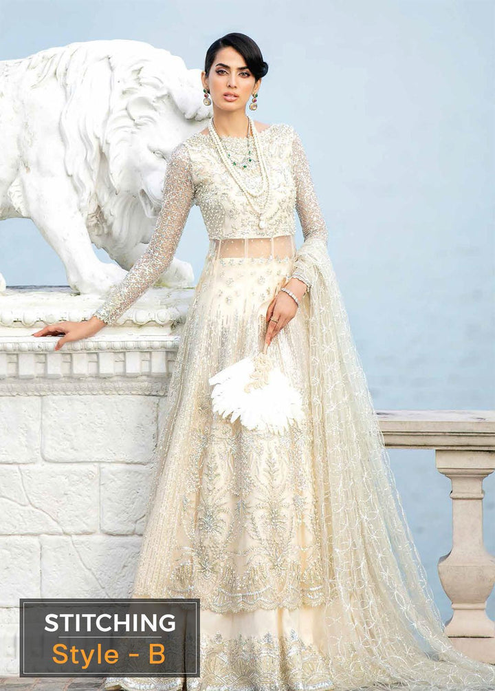 Serendipity by Mushq Embroidered Net Suits Unstitched 4 Piece MQ22S TDL22-04 Ember - Luxury Wedding Collection