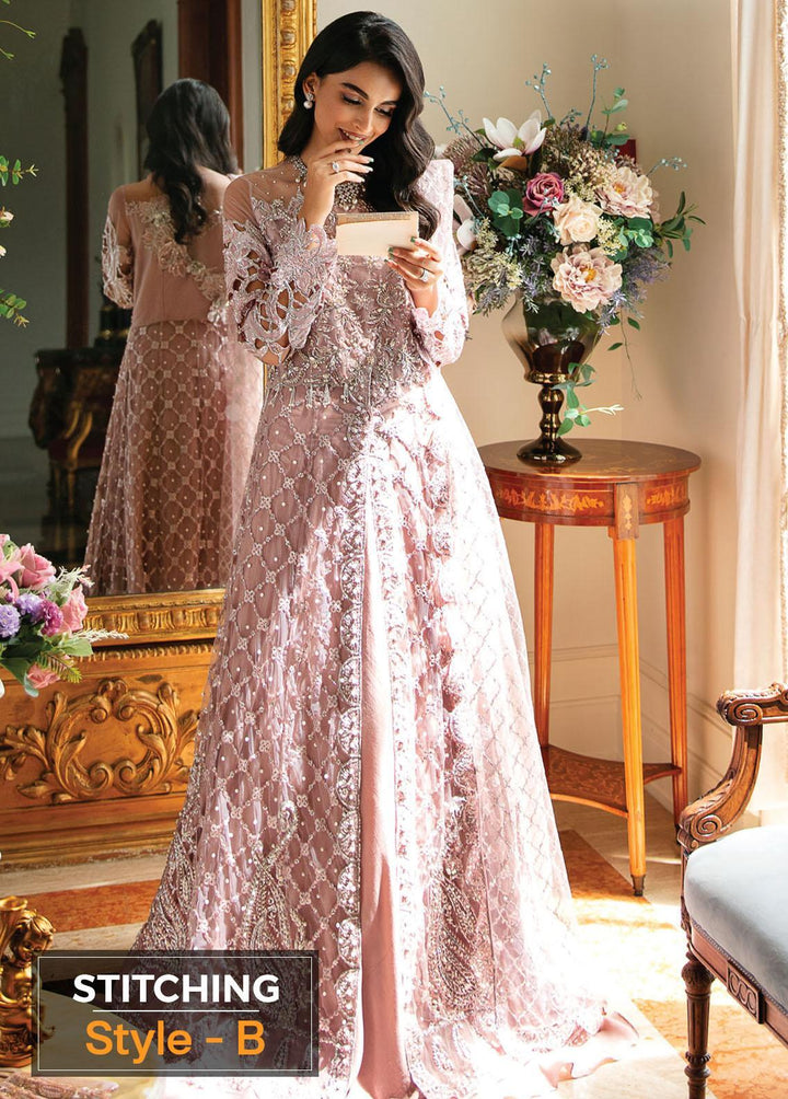Serendipity by Mushq Embroidered Net Suits Unstitched 4 Piece MQ22S TDL22-06 Elle - Luxury Wedding Collection