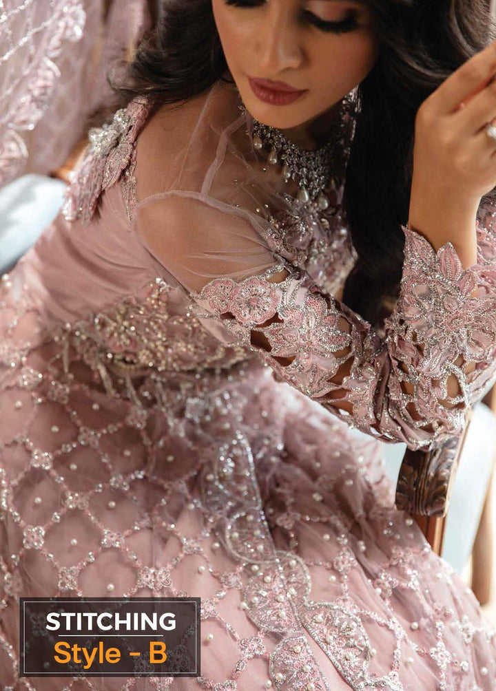 Serendipity by Mushq Embroidered Net Suits Unstitched 4 Piece MQ22S TDL22-06 Elle - Luxury Wedding Collection