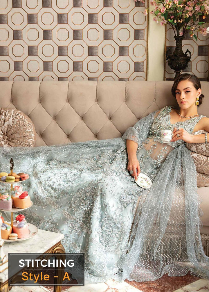 Serendipity by Mushq Embroidered Net Suits Unstitched 4 Piece MQ22S TDL22-08 Sabine - Luxury Wedding Collection