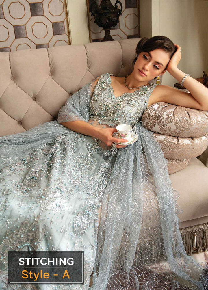 Serendipity by Mushq Embroidered Net Suits Unstitched 4 Piece MQ22S TDL22-08 Sabine - Luxury Wedding Collection