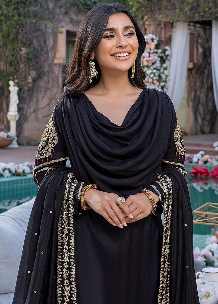 Azure Pret Embroidered Cotton Silk 3 Piece Dress Royal Onyx RO297