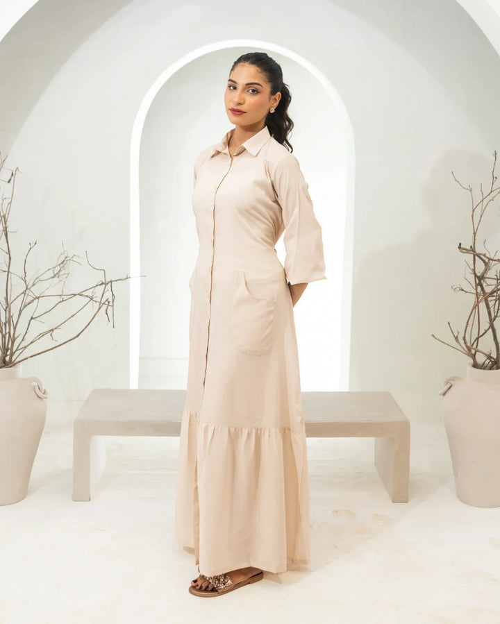 Zauk Pret Casual Wear Crepe 1 Piece Bisque Fawn - Casual Collection