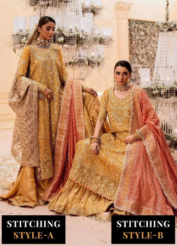 Aik Atelier Embroidered Net Suits Unstitched 3 Piece AIK25EF Vl1 Look-08 - Formals Collection