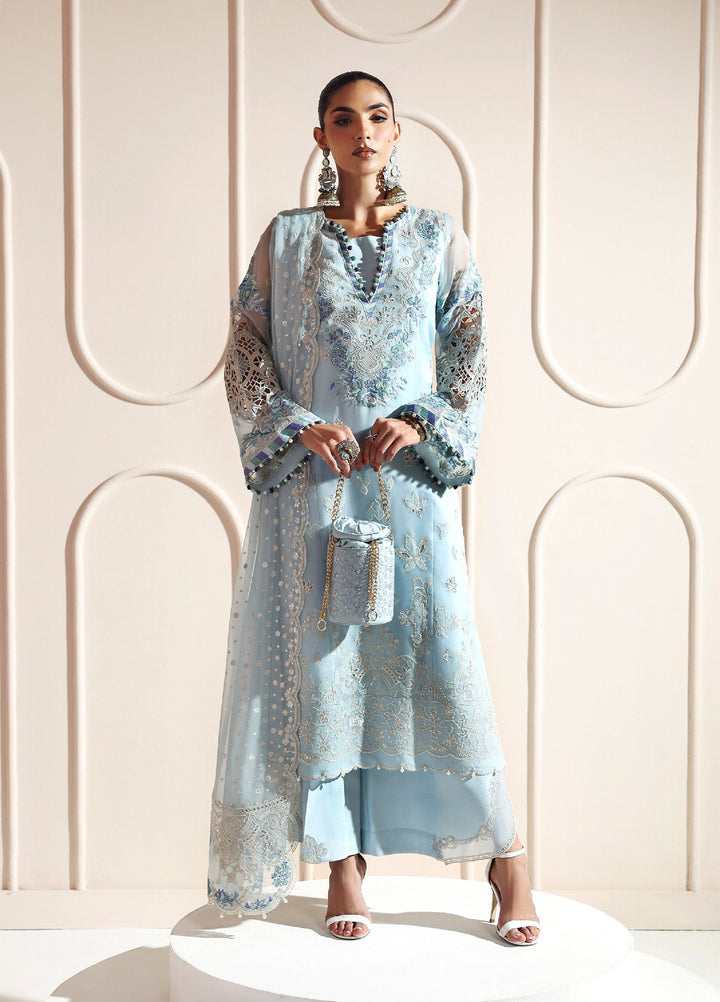 Aymal by Alizeh Fashion Unstitched Chiffon Luxury Embroidered Suits 3 Piece AFB25BC D-06 Dhanak - Formals Collection