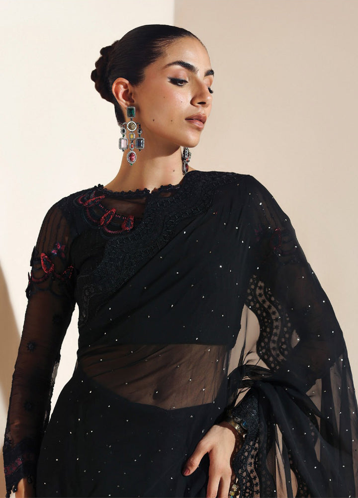 Aymal by Alizeh Fashion Unstitched Chiffon Luxury Embroidered Suits 3 Piece AFB25BC D-08 Meerab - Formals Collection