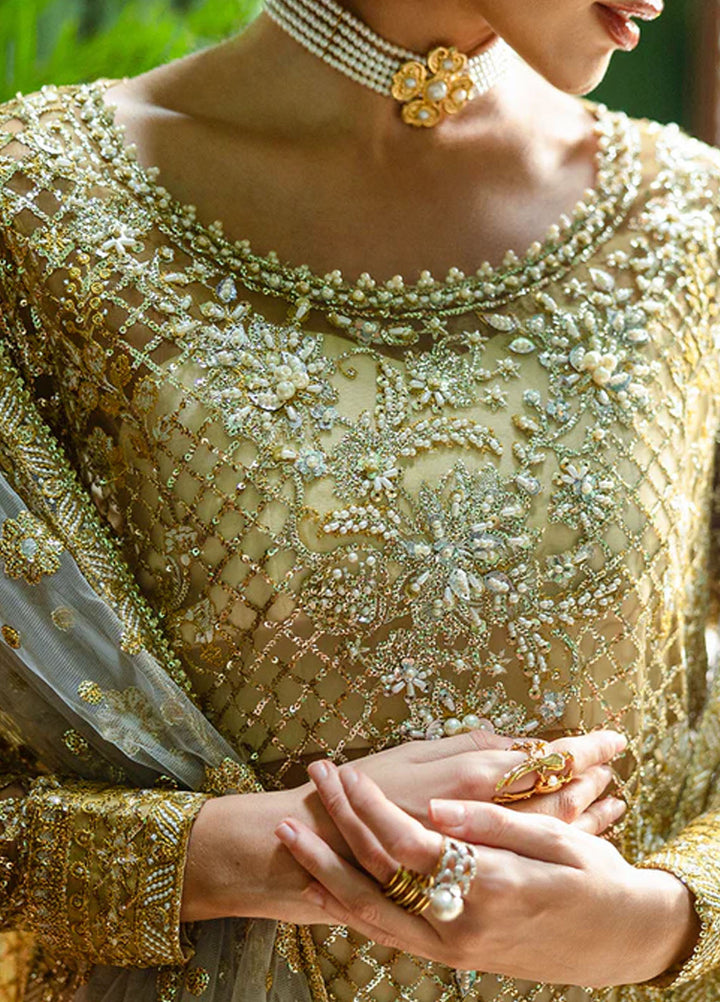 Inception by Mushq Embroidered Organza Suits Unstitched 4 Piece MQ25IW D-03 Only You - Wedding Collection