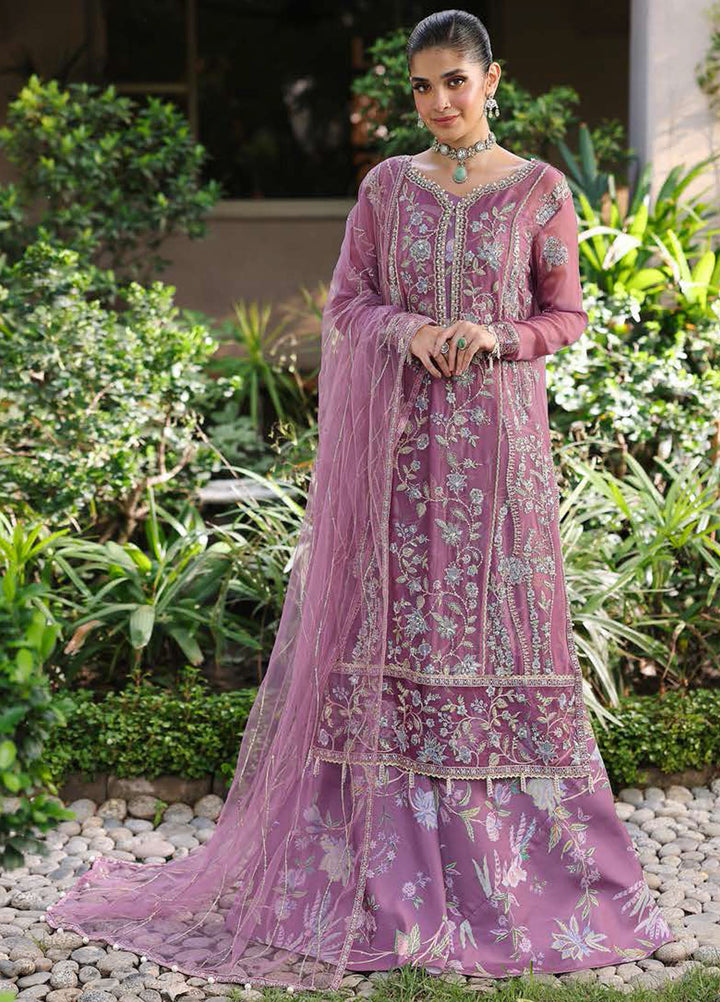 Roheenaz Embroidered Chiffon Suits Unstitched 4 Piece RNZ25AL RN-102 Arooj - Formals Collection