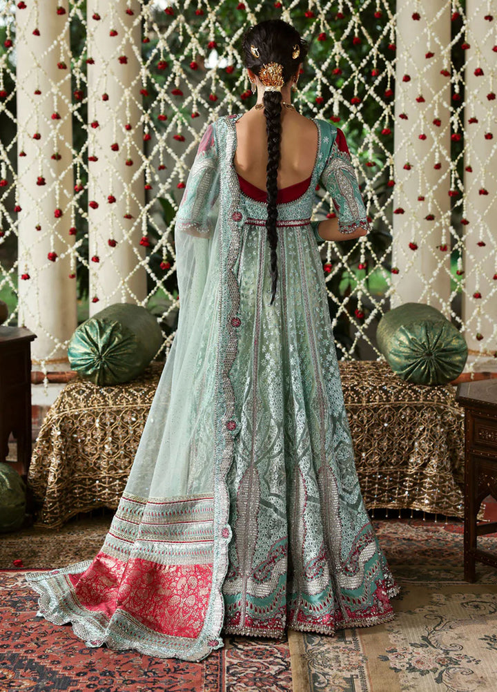 Afrozeh Embroidered Raw Silk Suits Unstitched 3 Piece AF25SA D-05 Zanzar - Wedding Collection