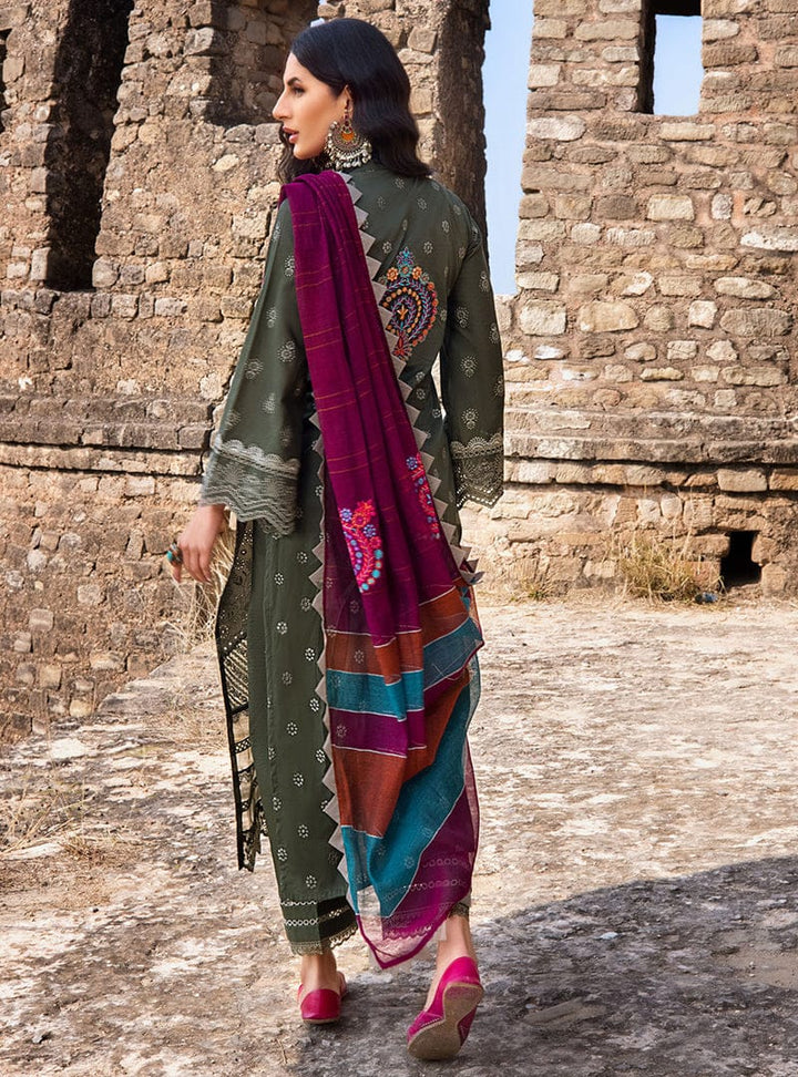 Zainab Chottani Embroidered Chikankari Suits Unstitched 3 Piece ZC22CK Vasl 2B - Luxury Collection