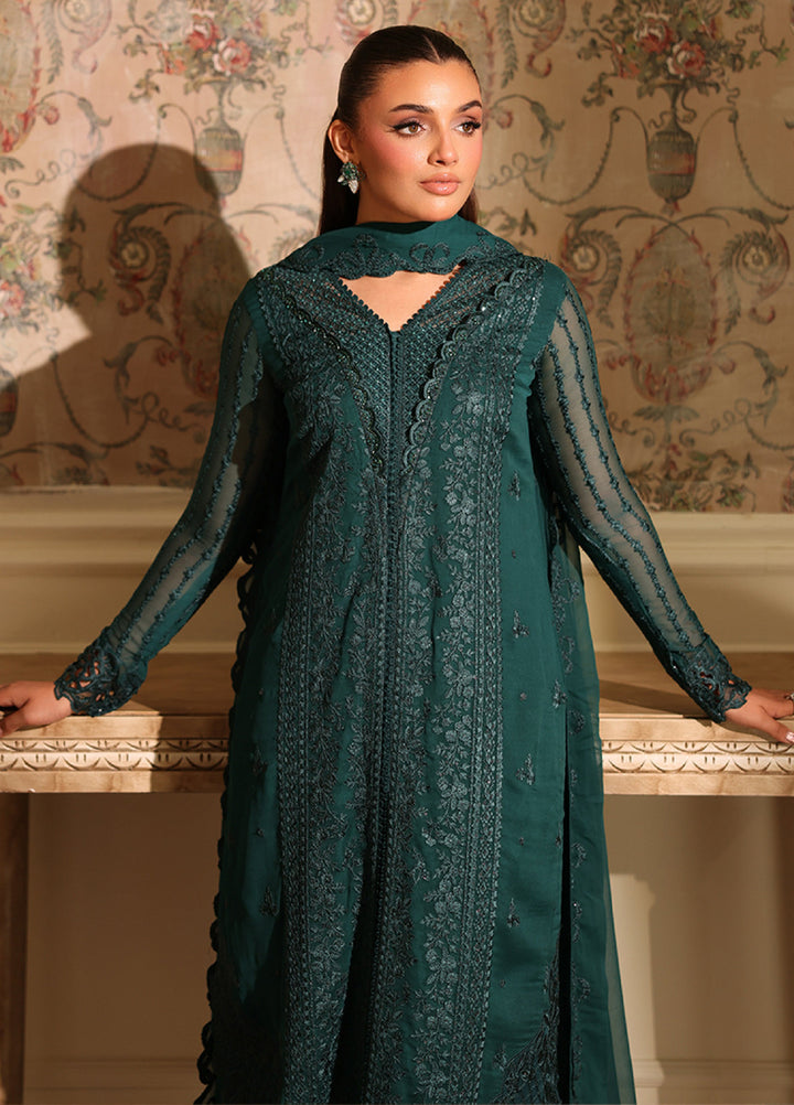 Ensembles by Azure Embroidered Unstitched Chiffon Suits 3 Piece AZU25EU ES-118 Enchanted Forest - Festive Collection
