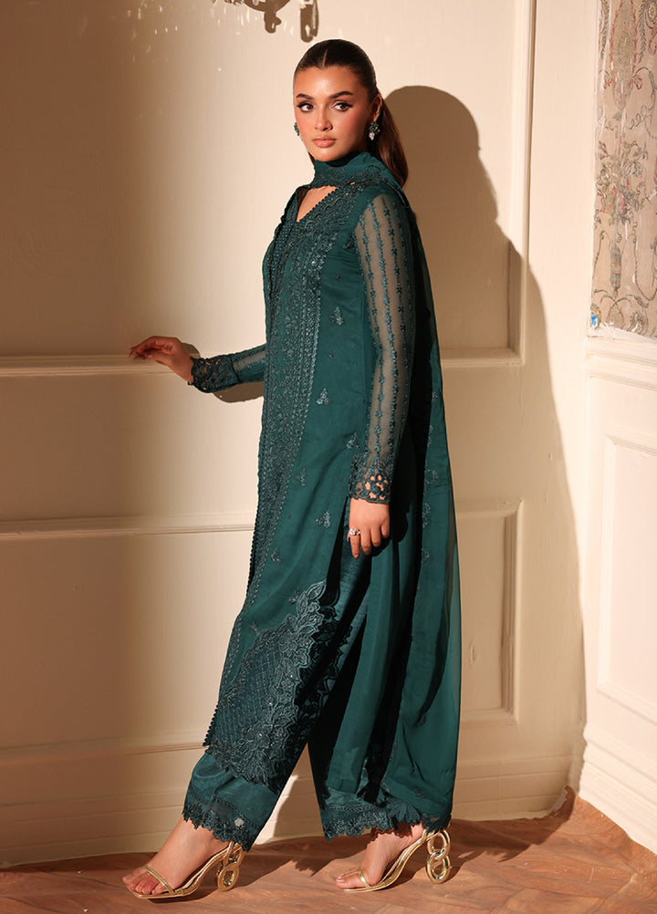 Ensembles by Azure Embroidered Unstitched Chiffon Suits 3 Piece AZU25EU ES-118 Enchanted Forest - Festive Collection