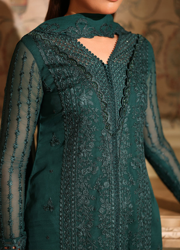 Ensembles by Azure Embroidered Unstitched Chiffon Suits 3 Piece AZU25EU ES-118 Enchanted Forest - Festive Collection