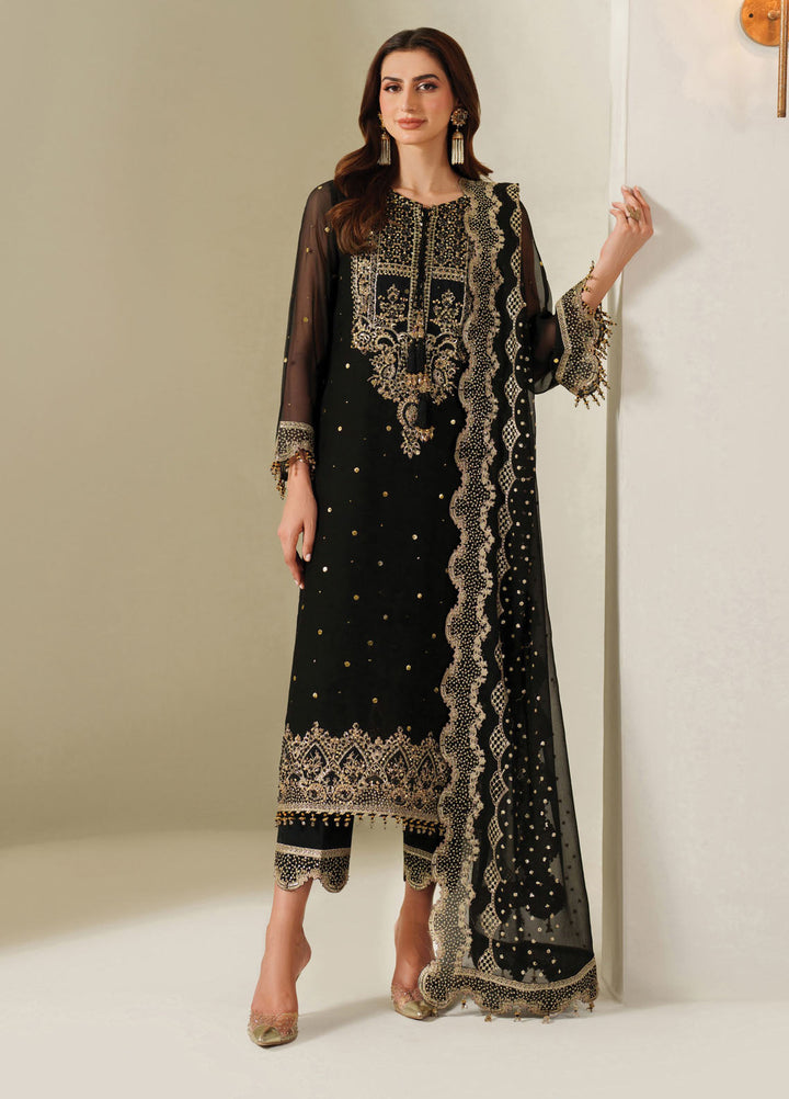 Reena by Alizeh Fashion Embroidered Chiffon Suits Unstitched 3 Piece AFB25RW HM-4049 Reshma - Wedding Collection