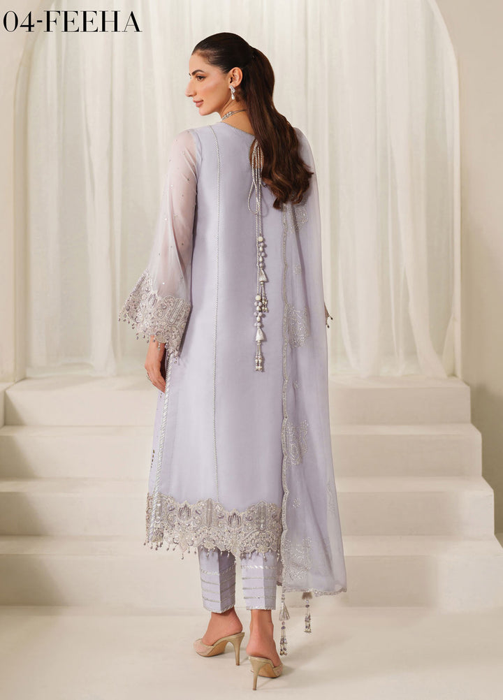 Reena by Alizeh Fashion Embroidered Chiffon Suits Unstitched 3 Piece AFB25RW HM-4050 Feeha - Wedding Collection