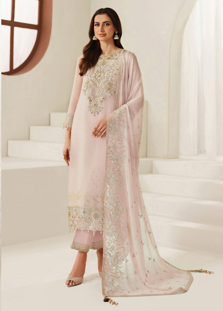 Reena by Alizeh Fashion Embroidered Chiffon Suits Unstitched 3 Piece AFB25RW HM-4054 Zyla - Wedding Collection