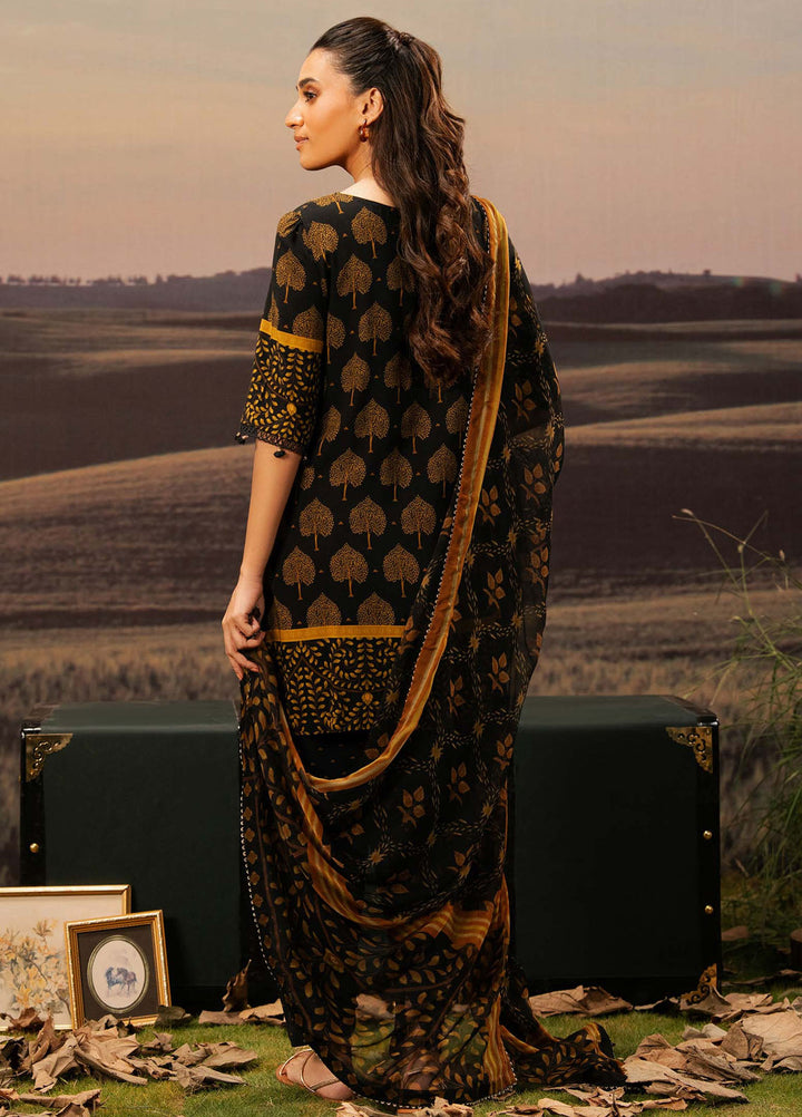 M Basic by Maria B Embroidered Arabic Lawn Suits Unstitched 3 Piece MB25PF MB-03 B - Summer Collection