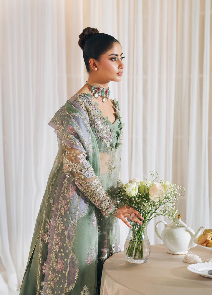 Maryam Hussain Unstitched Wedding Embroidered Organza Suits 3 Piece MH25UW D-02 Janan - Wedding Collection