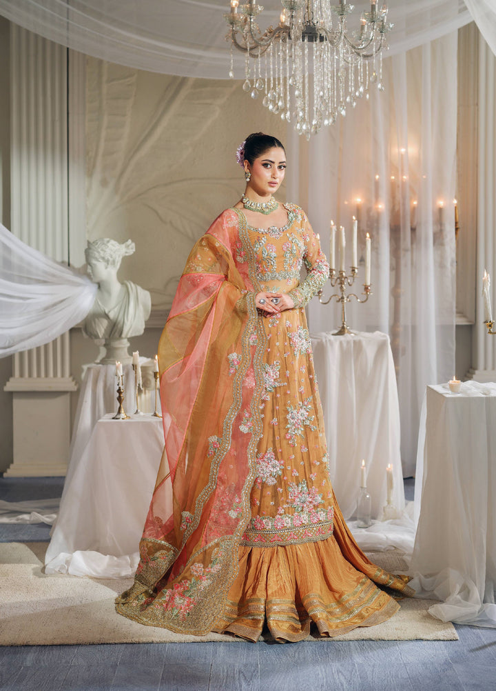 Maryam Hussain Unstitched Wedding Embroidered Organza Suits 3 Piece MH25UW D-04 Kayser - Wedding Collection