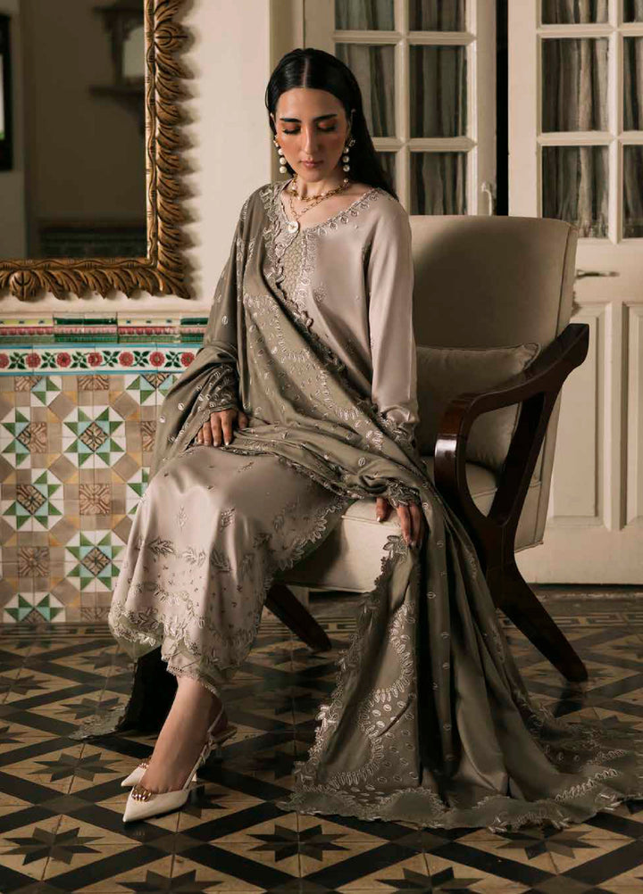 Nureh Exclusive Unstitched Luxury Winter Linen Printed Suits 3 Piece NU25NW NE-178 - Winter Collection